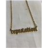 Image 2 : 18K GOLD PLATED REPUTATION NECKLACE