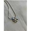 Image 2 : 925 STERLING SILVER ITAL SNAKE SKIN CHAIN W/ PENDANT NECKLACE
