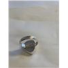 Image 2 : STERLING SILVER W/ NATURAL PURPLE STONE RING
