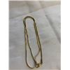 Image 2 : 18K GOLD PLATED SNAKE SKIN CHAIN NECKLACE
