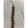 Image 2 : HAND KNOTTED BRONZE PEARLS NECKLACE