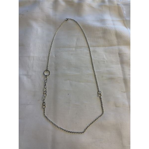 925 STERLING SILVER CIRCLE LINKS NECKLACE