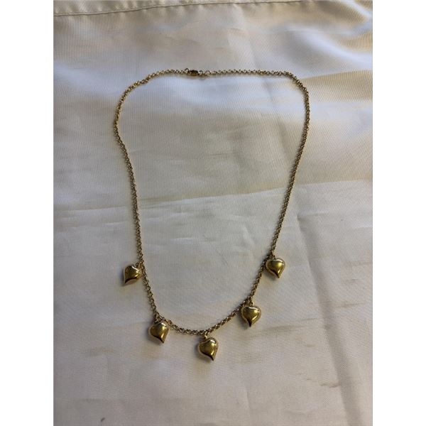 MILANOS 18K GOLD PLATED CHAIN W/ CHARMS NECKLACE