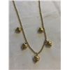 Image 2 : MILANOS 18K GOLD PLATED CHAIN W/ CHARMS NECKLACE
