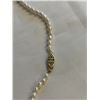 Image 2 : GENUINE PEARLS CHOKER NECKLACE W/ ORIGINAL 14/20 GOLD FILLED FILLIGREE CLASP