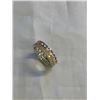 Image 1 : S 925 STERLING SILVER W/ WHITE SAPHIRE STONES RING BAND