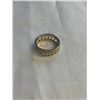 Image 2 : S 925 STERLING SILVER W/ WHITE SAPHIRE STONES RING BAND