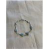 Image 1 : HAND CRAFTED SILVER W/ TURQUOISE STONES LINK BRACELET