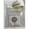 Image 1 : 1907 CANADIAN SILVER 25 CENT .925 SILVER