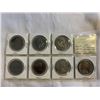 Image 2 : 7 CANADIAN 'SILVER' DOLLARS 1968-1974 W/ CENTENNIAL YEARS, 1970 MANITOBA, 1971 BC, 1973 PEI, 1974 WI