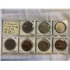 Image 1 : 7 CANADIAN 'SILVER' DOLLARS 1982-1986 W/ 1982 TYPE 1, 2 TYPE 1984
