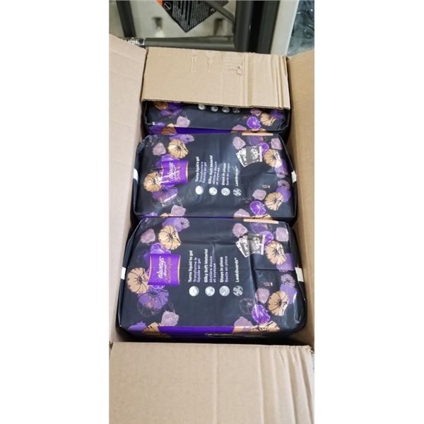 3 PACKS ALWAYS DISCREET HEAVY LONG PADS. 28 PADS PER PACK