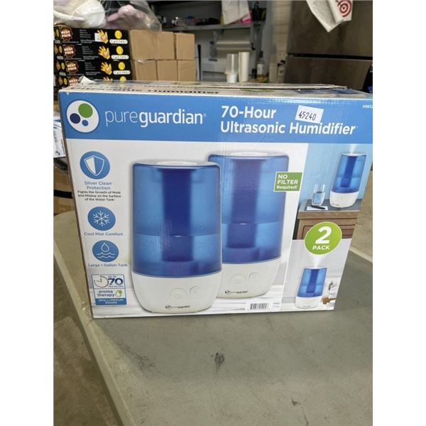 PURE GUARDIAN 2 PACK ULTRASONIC HUMIDIFIER