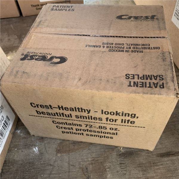 BOX OF 72 NEW SAMPLE SIZE KIDS CREST TOOTHPASTE