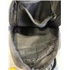 Image 2 : BLACK BACKPACK, SIZE 13 LEATHER SHOES AND 2 PAIRS GLOVES
