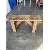 Image 1 : HANDMADE RUSTIC WOODEN BACKLESS BENCH