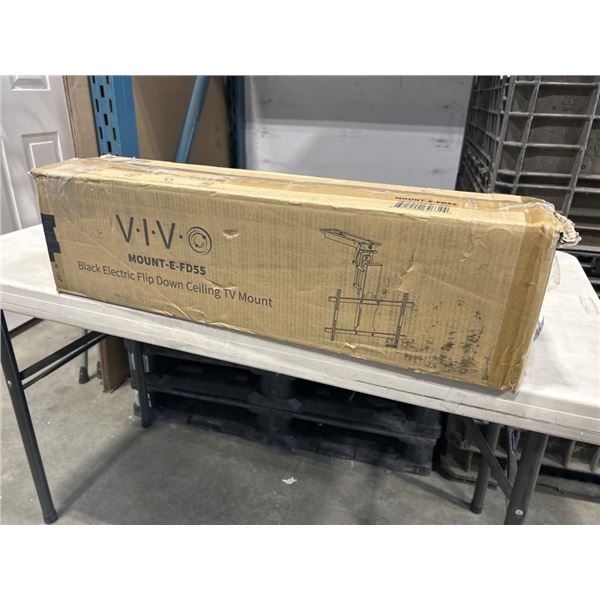 VIVO BLACK ELECTRIC FLIP DOWN CEILING TV MOUNT