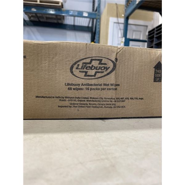 CASE OF LIFEBUOY ANTIBACTERIAL WET WIPES