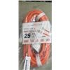 Image 1 : HEAVY DUTY 25 FT LIGHTED ORANGE EXTENSION CORD. 10AWG/3C