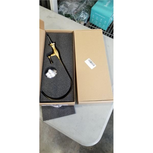 2 BRUSH GOLD BAR SINK FAUCETS