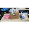 Image 2 : 5 BLUE STITCH COSTUMES, 2 PINK STITCH COSTUMES, AND 16 NEW PLASTIC ORGANIZER CONTAINERS