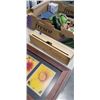 Image 5 : TRAY OF HOUSEHOLD ITEMS INCLUDING SMALL CUTTING BOARDS, VASES, POTATO MASHER, BREAD KNIFE ETC