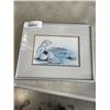 Image 1 : "SEA LION" SIGNED FRAMED PRINT BY SUE COLEMAN