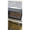 Image 2 : ELECTRIC FIREPLACE BUILT IN UNIT, WITH FAUX STONE AND HEAT