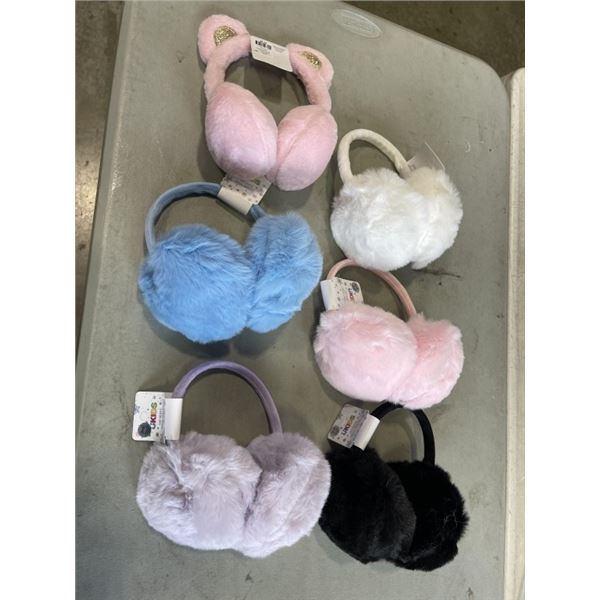 6 NEW EARMUFFS