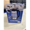 Image 3 : HAMILTON BEACH 1.7L ELECTRIC GLASS KETTLE - TESTED WORKING