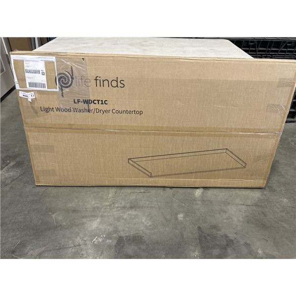 VIVO LIGHT WOOD WASHER/DRYER COUNTERTOP