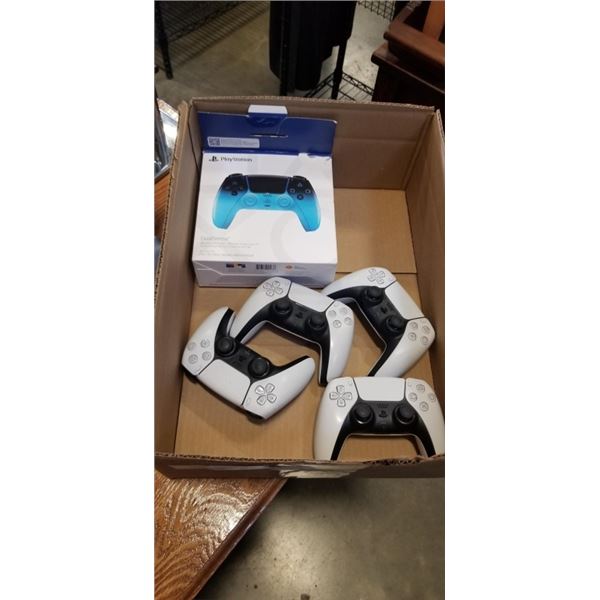 5 PLAYSTATION 5 DUAL SENSE CONTROLLERS. RETURN STORE DEFECTIVES