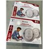 Image 1 : TWO 2 PACKS KIDDE SMOKE ALARMS