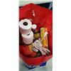 Image 2 : BAG OF CLEANING SOAPS, POWERBALL FINISH, FEBREEZE, TOILET PAPER ETC
