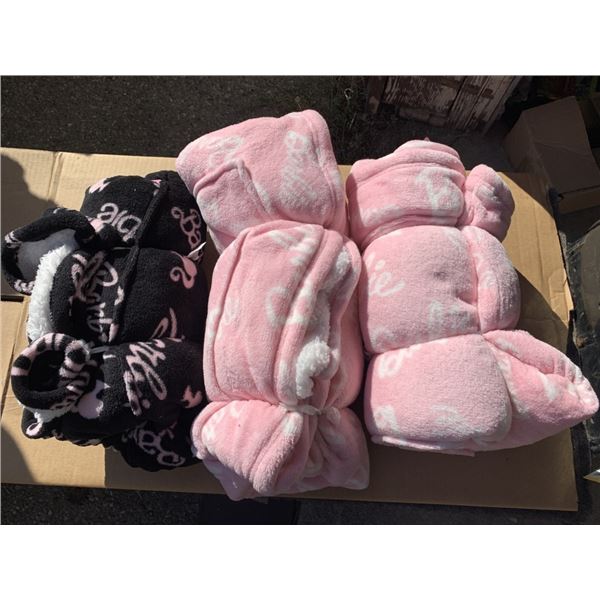 LOT OF 3 NEW URBAN PLANET FLEECE BARBIE HOODIES SIZE ADULT S/M