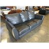 Image 2 : BLACK LEATHER SOFA