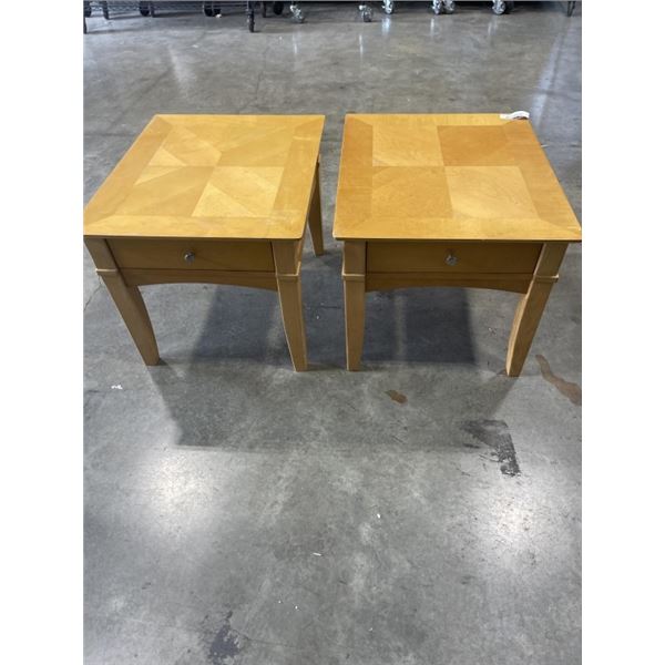 PAIR OF END TABLES