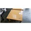 Image 2 : 2 FOLDABLE FLOOR TABLES. 29.5" X 29.5", 11.5" HIGH