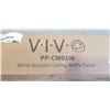 Image 2 : VIVO WHITE ACOUSTIC CEILING WAFFLE PANEL