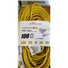 Image 2 : AS NEW LIFE SUPPLY 100FT 10AWG LIGHTED ORNAGE EXTENSION CORD