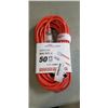 Image 1 : HEAVY DUTY 50 FT LIGHTED ORANGE EXTENSION CORD. 14AWG/3C