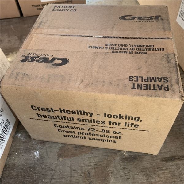 BOX OF 72 NEW SAMPLE SIZE KIDS CREST TOOTHPASTE