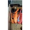 Image 2 : 4 PAIRS SOCCER CLEATS. 2 PAIRS SIZE 7.5, PAIR SIZE 8, PAIR SIZE 8.5