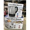 Image 1 : HAMILTON BEACH MODERN 2 SLICE STAINLESS STEEL TOASTER AND HAMILTON BEACH ELECTRIC KETTLE