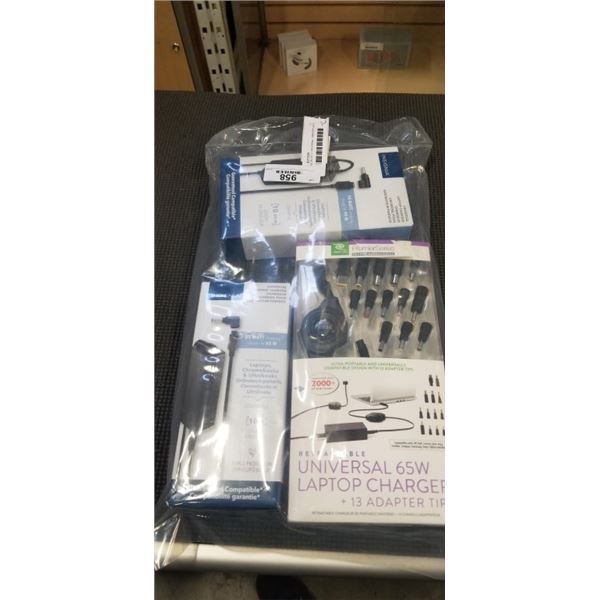 THREE BOXED UNIVERSAL CHARGERS WITH MULTITIPS
