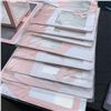 Image 2 : NINE NEW SETS OF PINK BABY SHOWER CLEAR BOXES FOUR BOXES PER PACK WITH LETTERS RETAIL $180