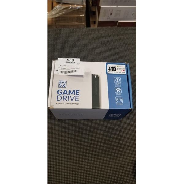 AVOLUSION PRO5X GAME DRIVE EXTERNAL GAMING STORAGE