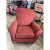 Image 1 : RED FABRIC PUSH BACK RECLINER