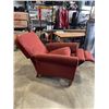 Image 3 : RED FABRIC PUSH BACK RECLINER