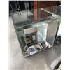 Image 4 : 2 UNIQUE MIRRORED SIDE TABLES, ONE HAS CRACK